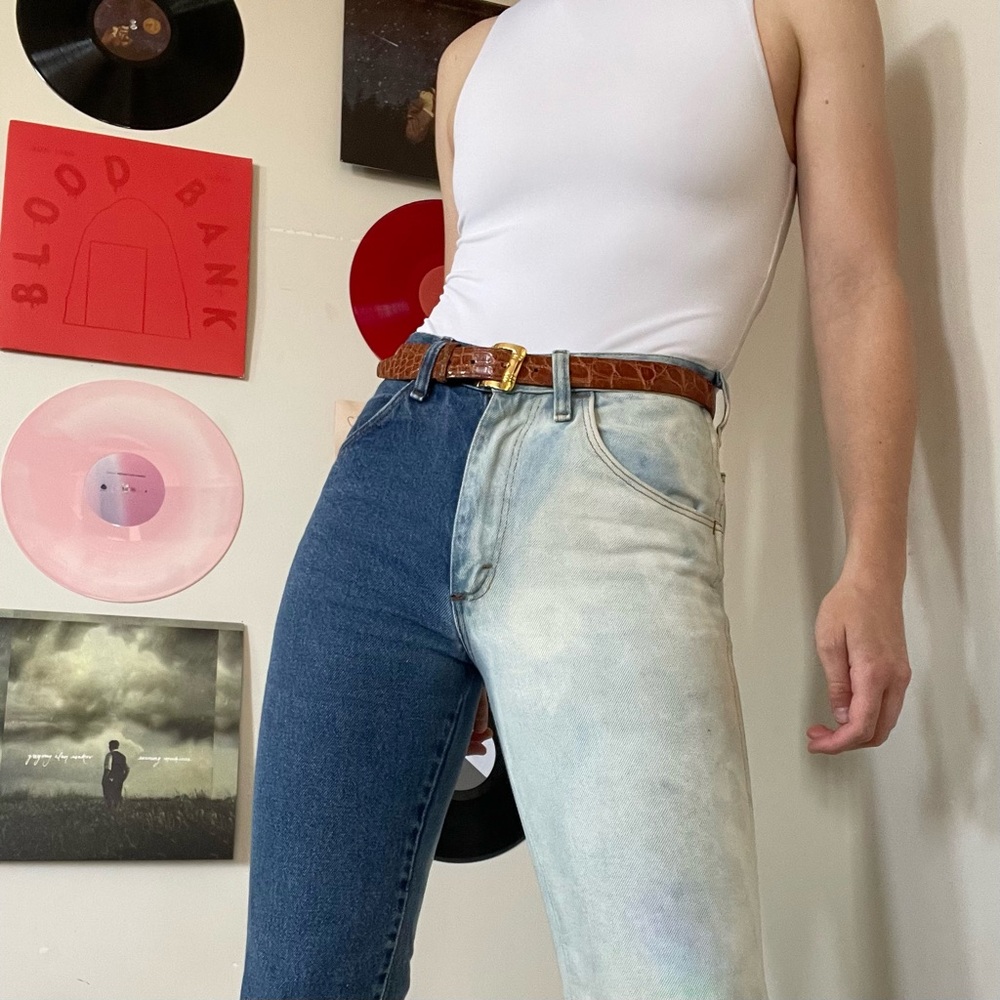 vintage reworked jeans